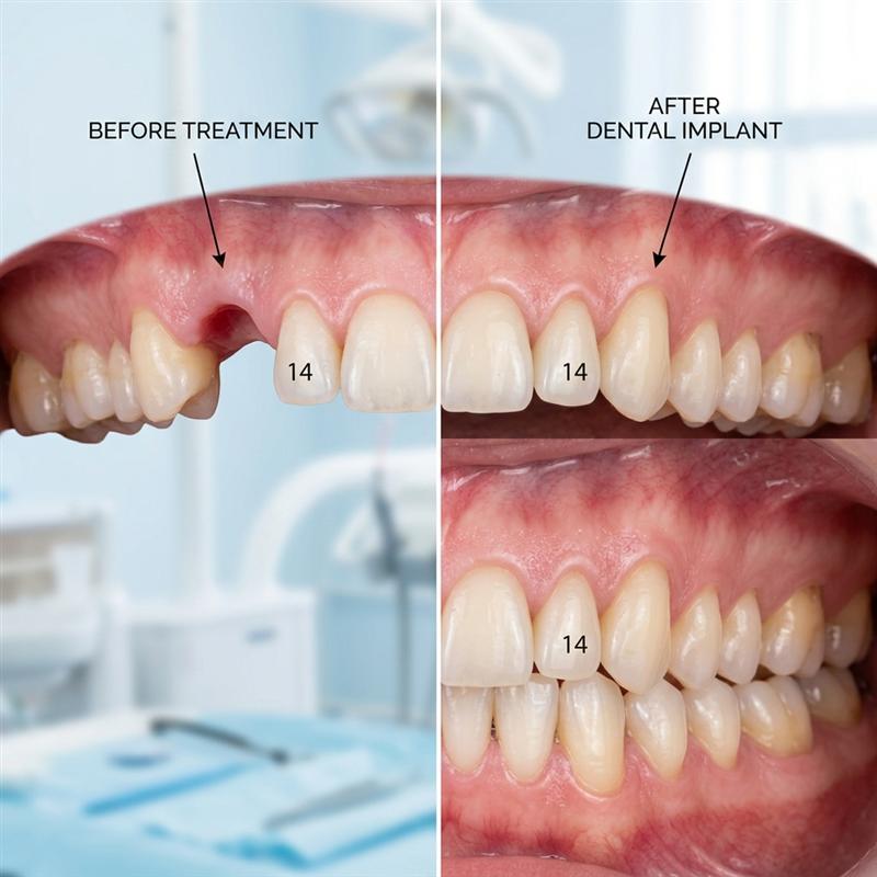 Dental Implants Before and After Transformation Al-Fazal Hospital Johar Town Lahore