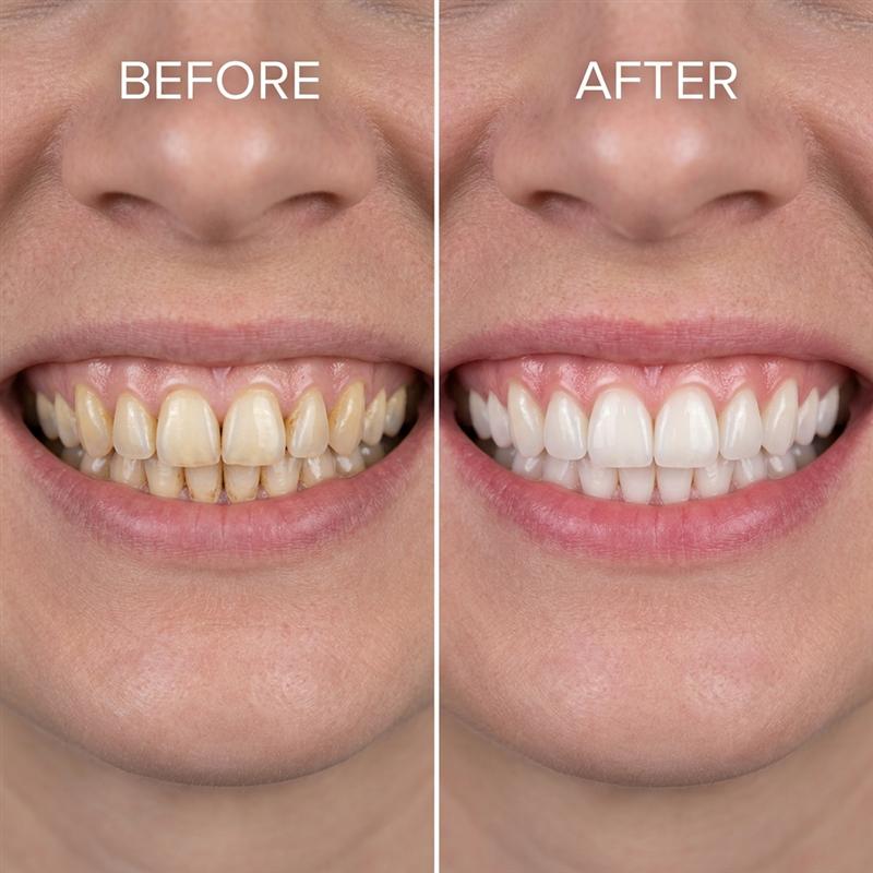 Teeth Whitening Before and After Transformation Al-Fazal Hospital Johar Town Lahore